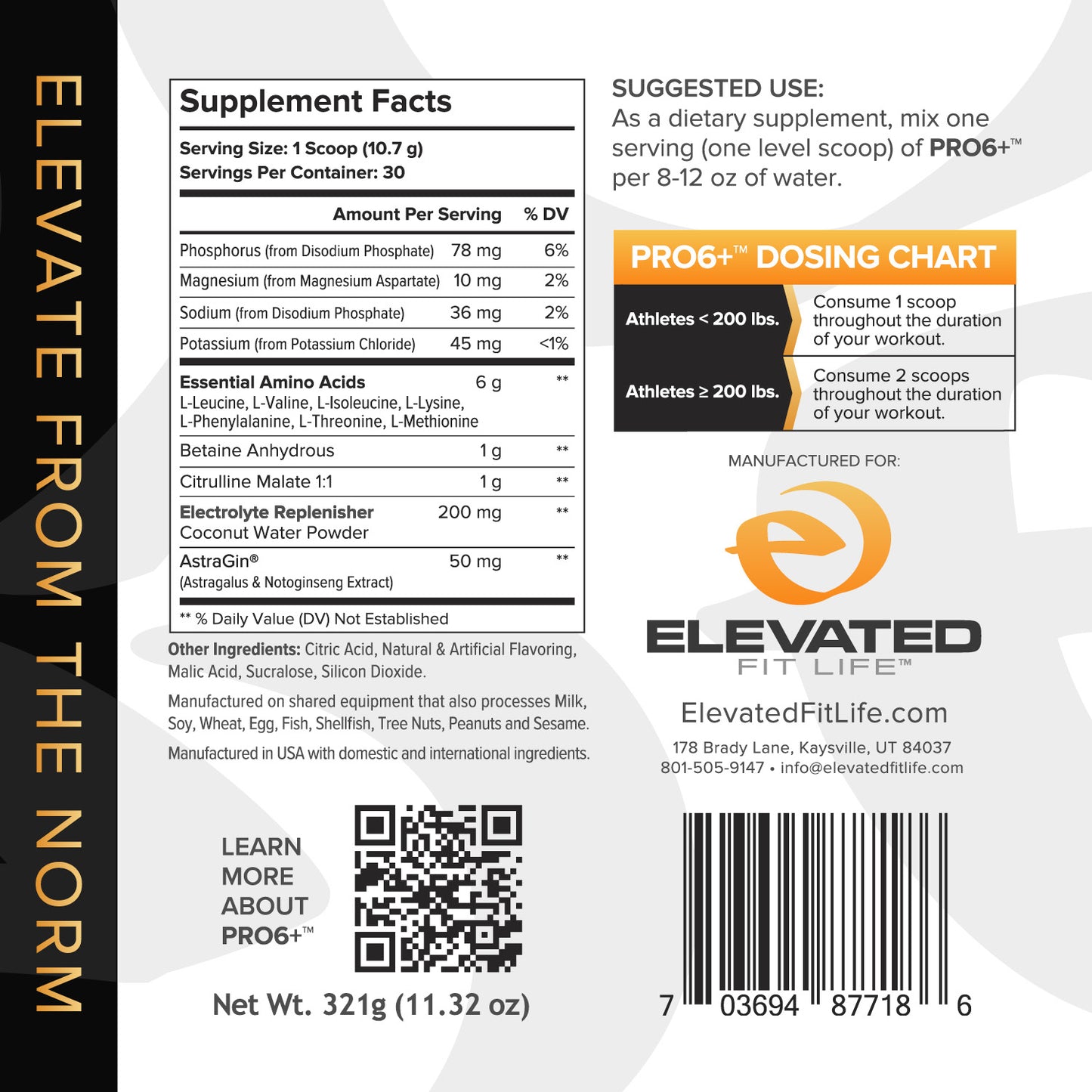 PRO6+ | Essential Amino Acids & Electrolytes