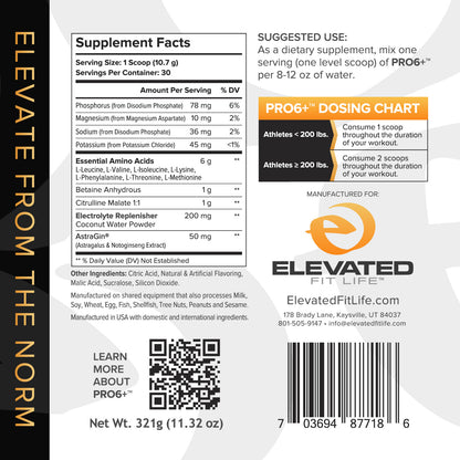 PRO6+ | Essential Amino Acids & Electrolytes