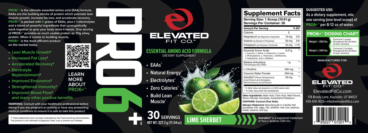 PRO6+ | Essential Amino Acids & Electrolytes