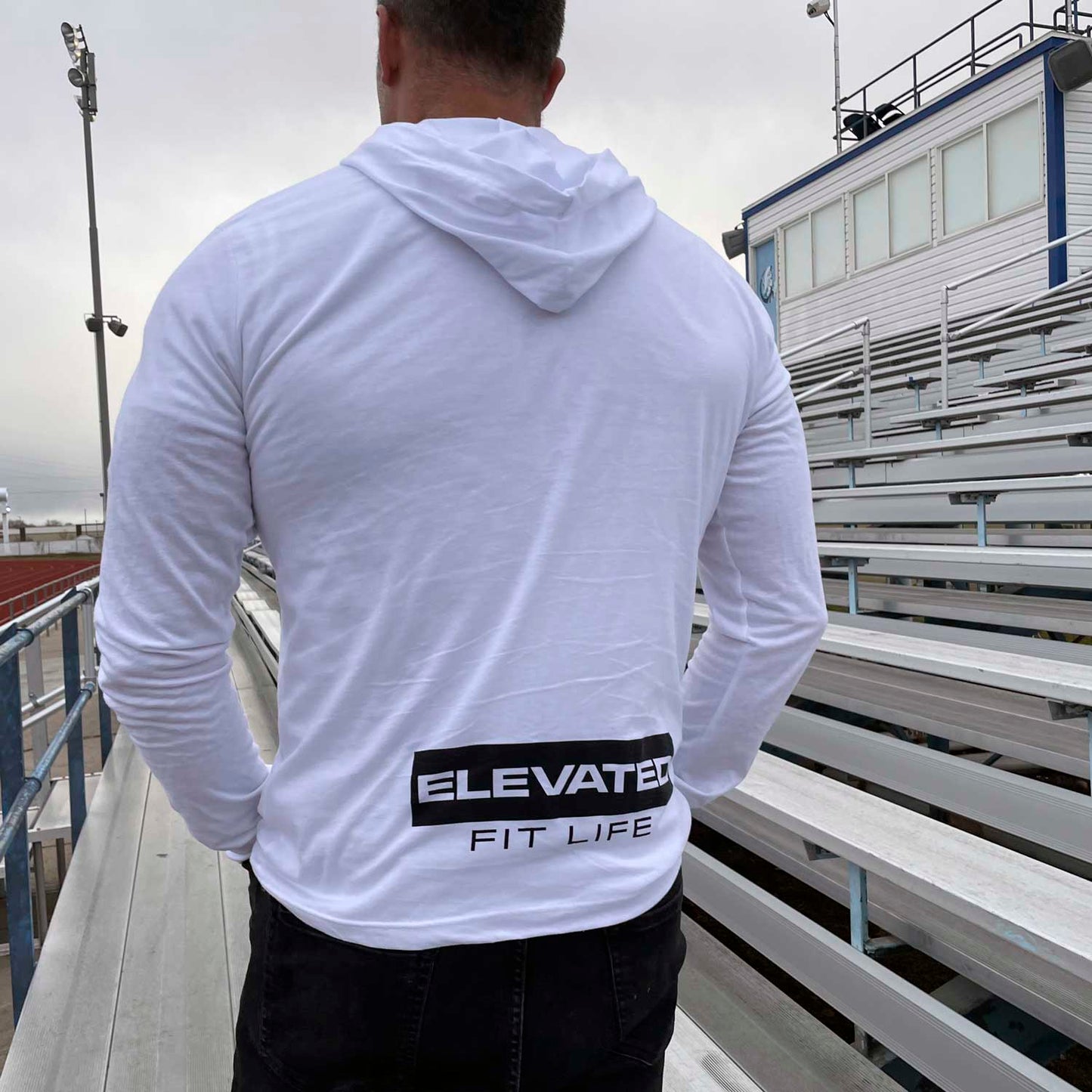 Elevated White Hooded Tee