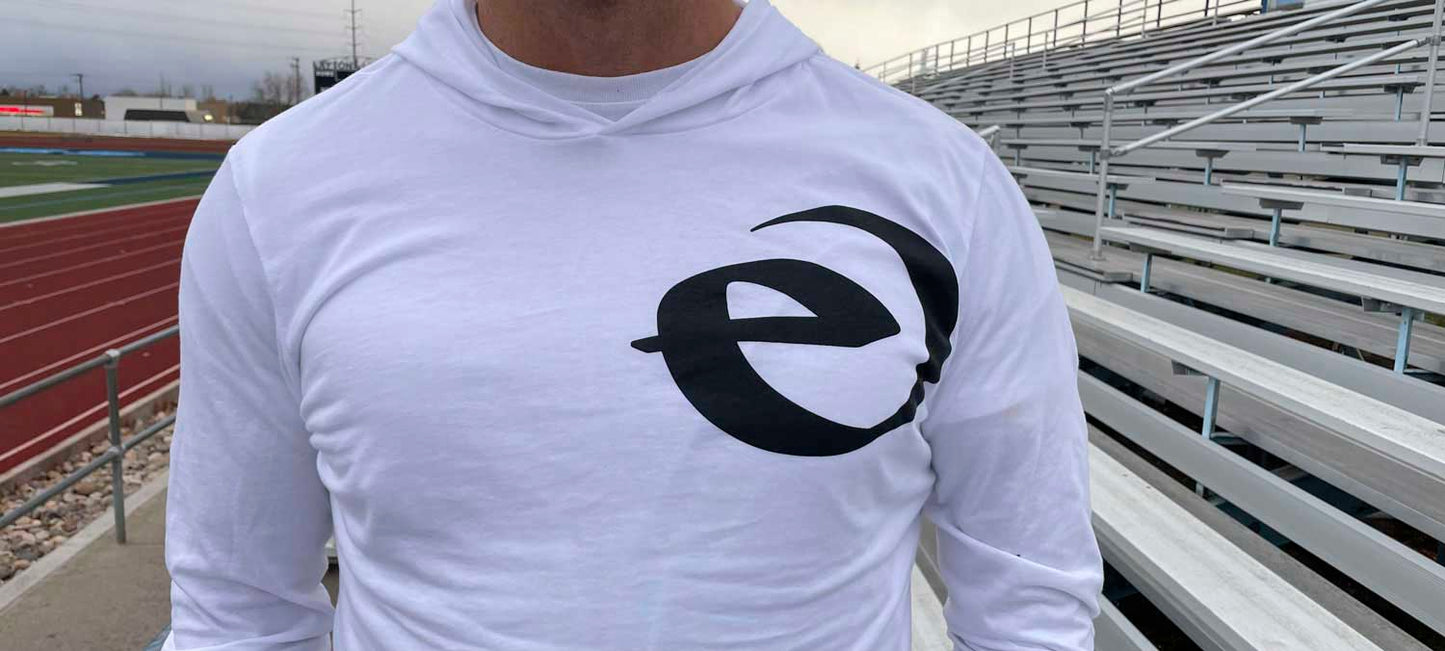 Elevated White Hooded Tee