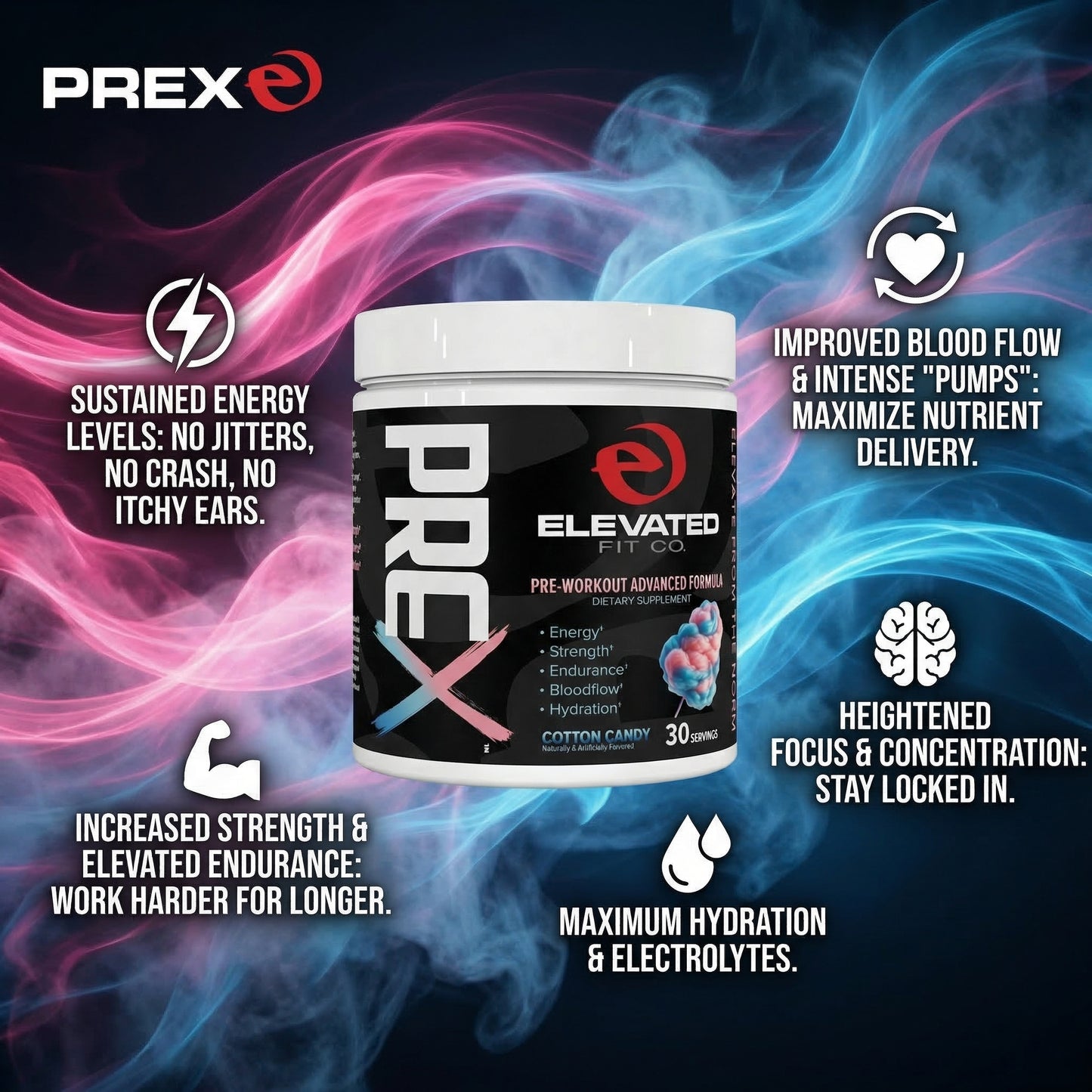 PREX Pre-Workout | Energy, Pumps & Endurance
