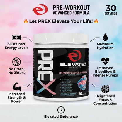 PREX Pre-Workout | Energy, Pumps & Endurance